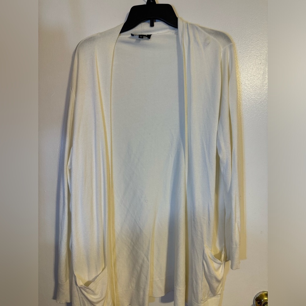White cardigan with a relaxed fit #cardigan